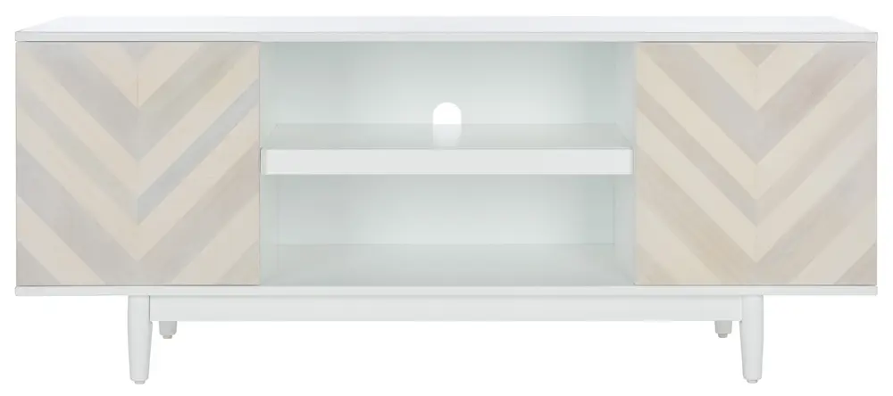 Tay 3 Shelf Patterned Media Stand