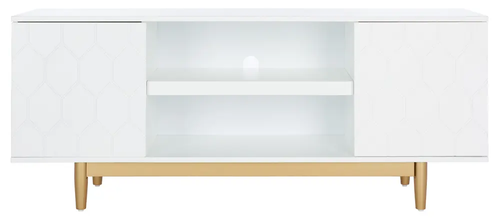 Kit 3 Shelf Patterned Media Stand