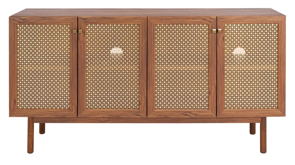 Piran 4 Door 2 Shelf Media Stand