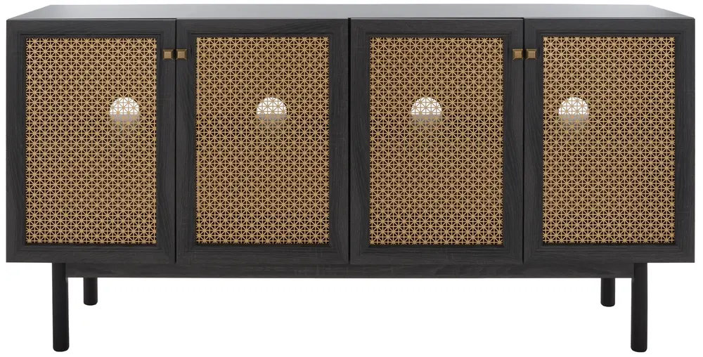 Piran 4 Door 2 Shelf Media Stand