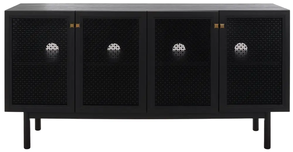 Piran 4 Door 2 Shelf Media Stand