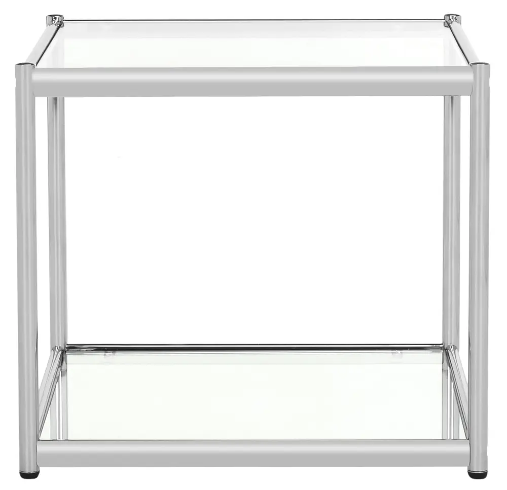 Lilias Glass End Table
