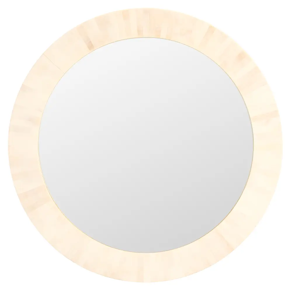 Sabi, 28.9 In, Antique Ivory/Bone, Resin/Mdf Mirror