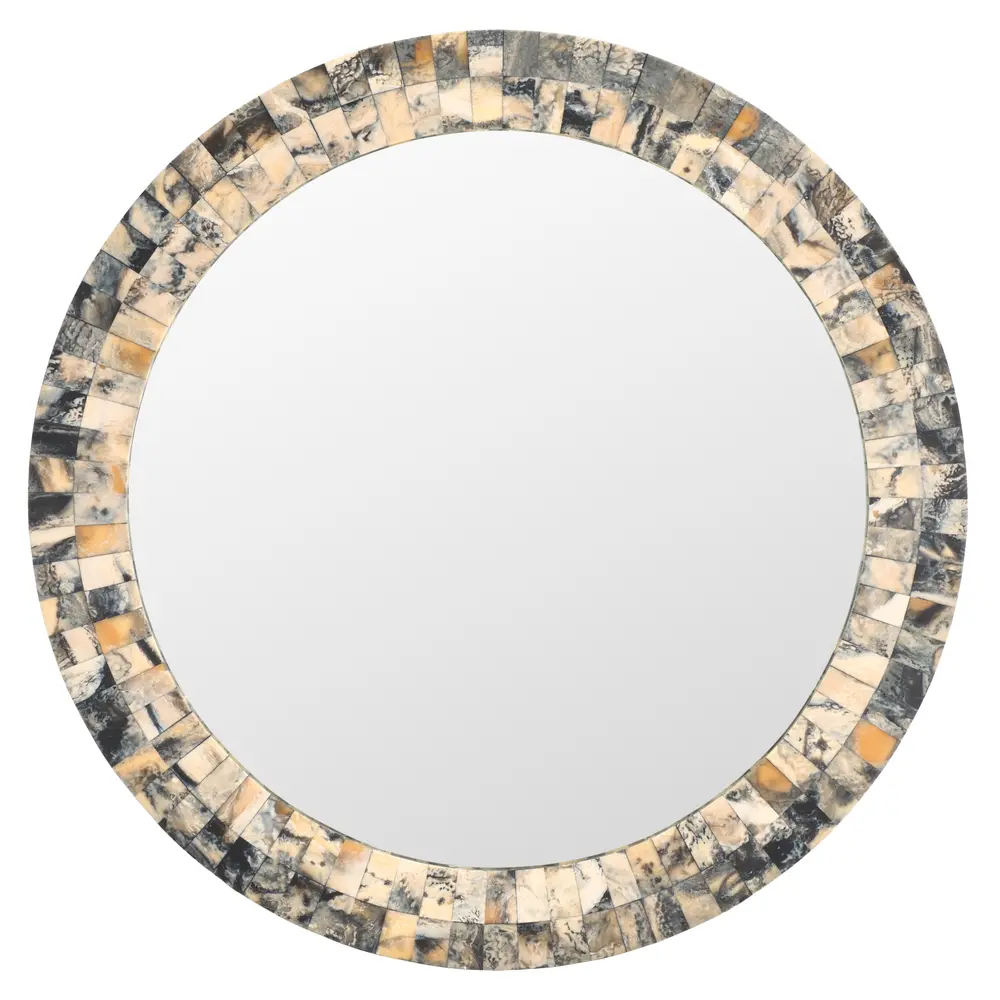 Lori, 28.9 In, Antique Green/Horn,Resin/Mdf Mirror