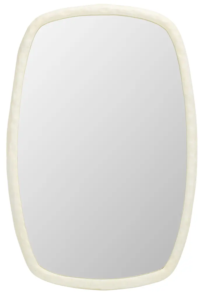 Raelee, 24 Inch, Ivory, Aluminum/Mdf Mirror