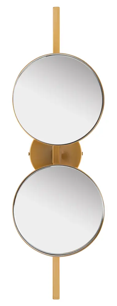 Ileva, 7.25 Inch, Gold, Iron Mirror