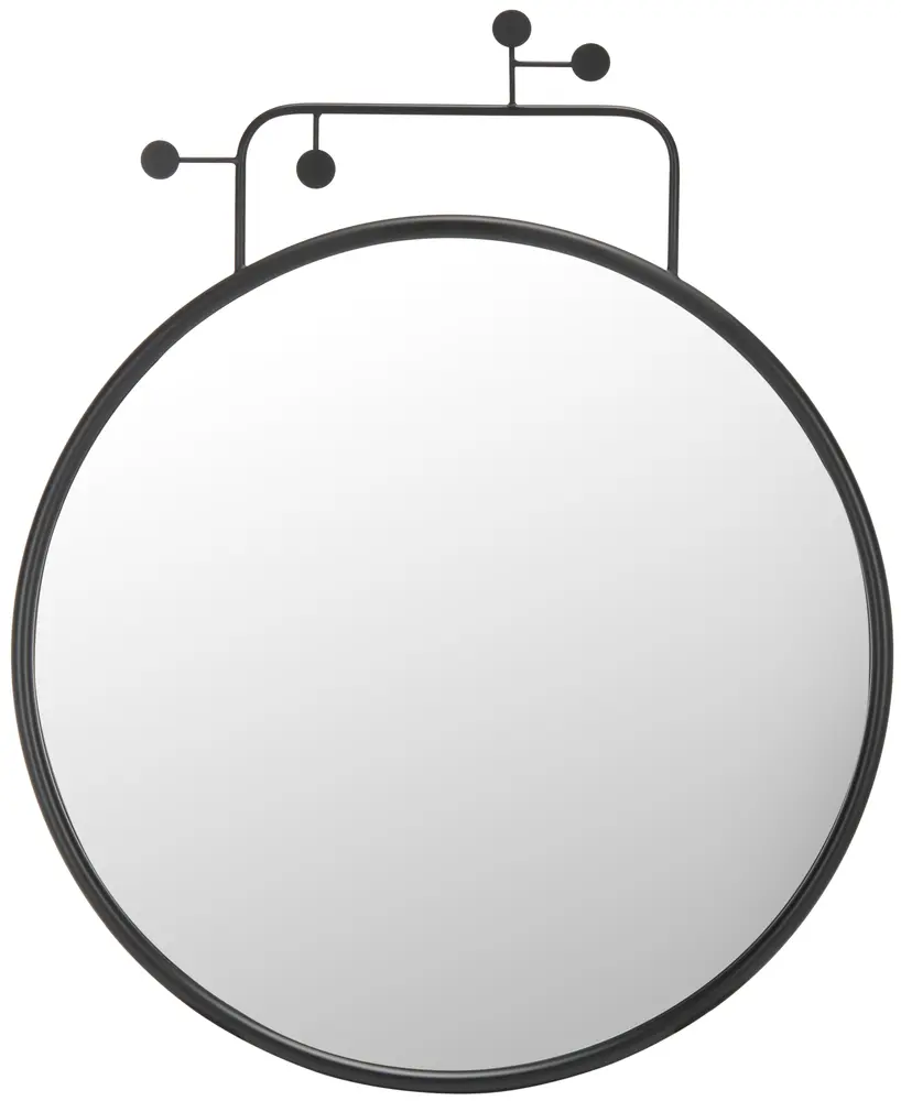 Marlo, 31 Inch, Black, Iron Mirror?