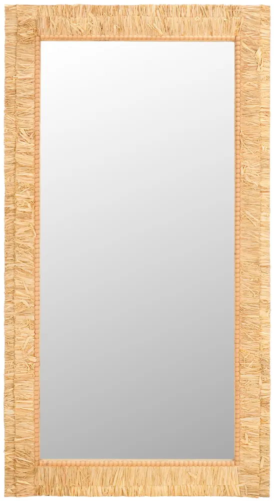 Zoelle 29.72 Inch, Natural, Wood Mirror