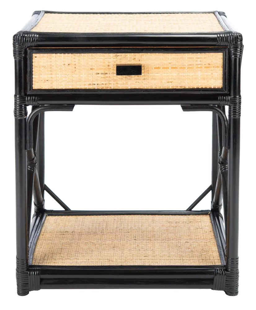 Bali 1 Drawer 1 Shelf Nightstand