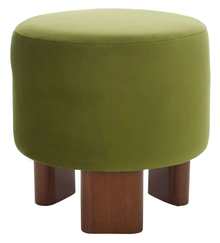 Mista Ottoman W/ Wood Legs