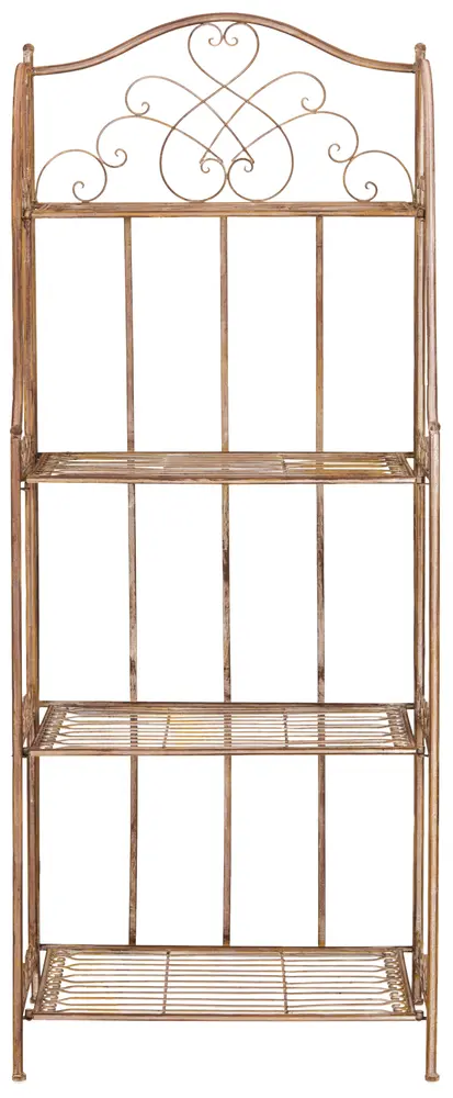 Amaris Wrought Iron  4 Tier Outdoor Bakers Rack