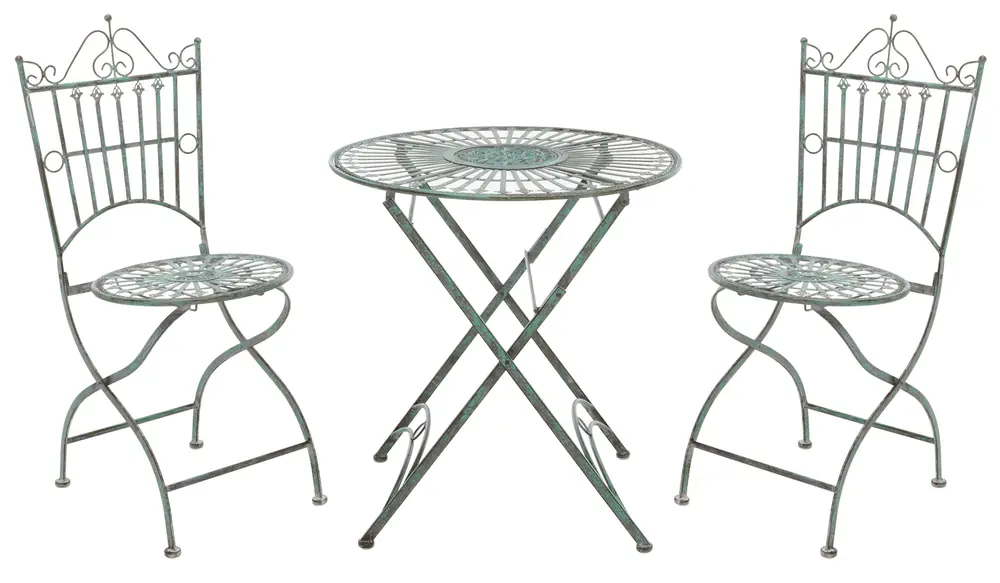 Belen Bistro Set, One Table And Two Chairs