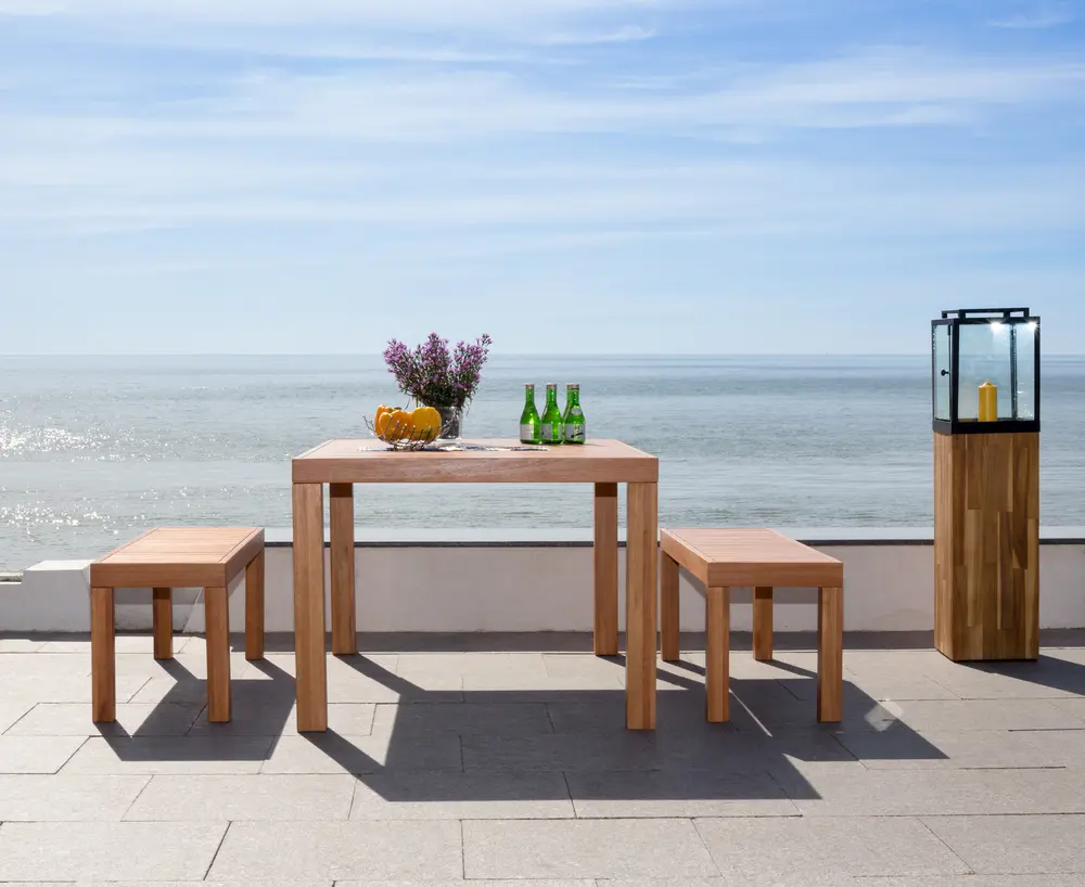 Dario 3 Piece Dining Set W/ Two Benches