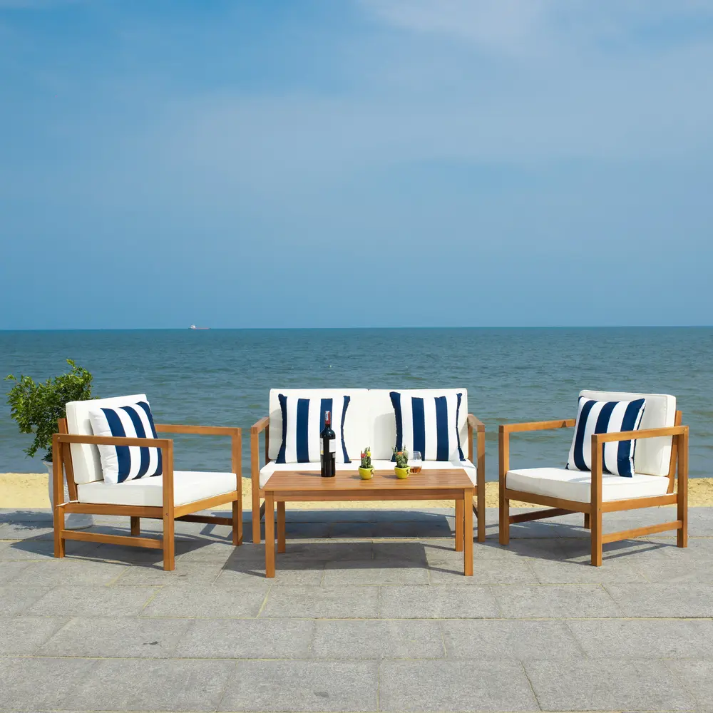 Montez 4 Pc Outdoor Set With Accent Pillows
