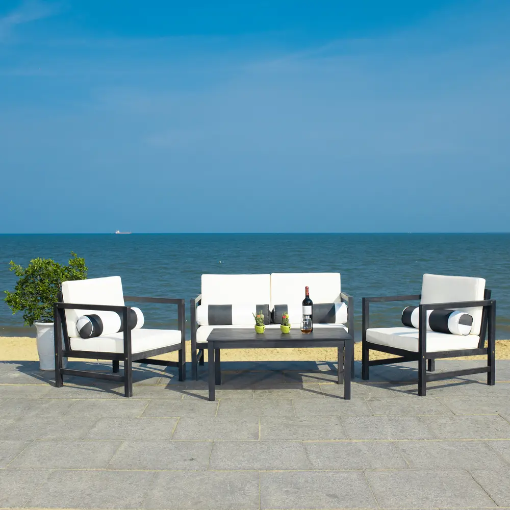 Montez 4 Pc Outdoor Set With Accent Pillows