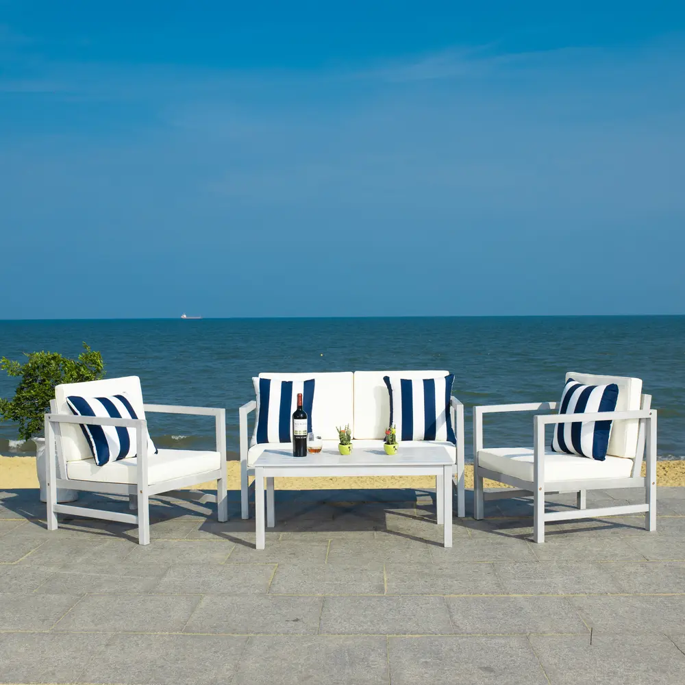 Montez 4 Pc Outdoor Set With Accent Pillows