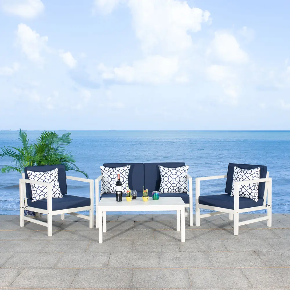 Montez 4 Pc Outdoor Set With Accent Pillows