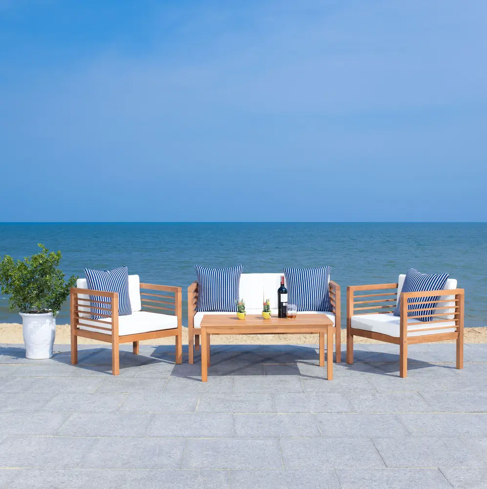 Alda 4 Pc Outdoor Set With Accent Pillows