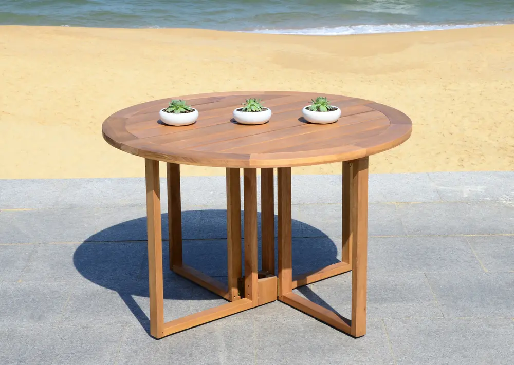 Wales Round 47.24 Inch Dia Dining Table