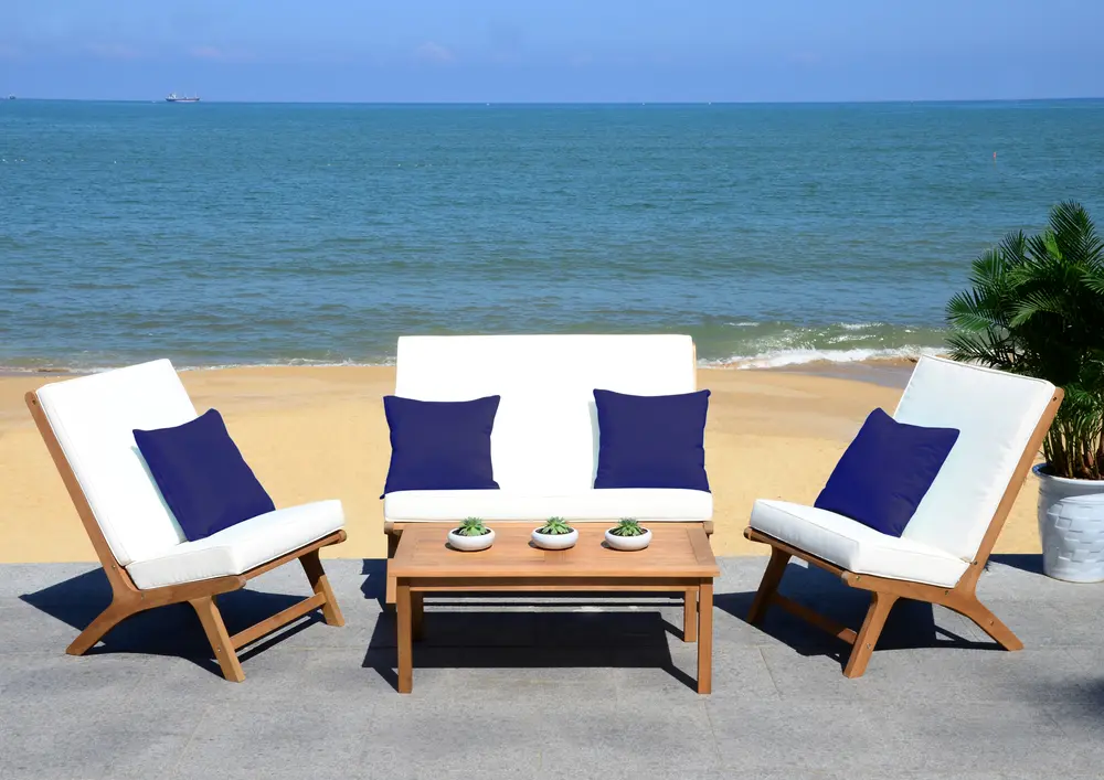 Chaston 4 Pc Outdoor Living Set With Accent Pillows