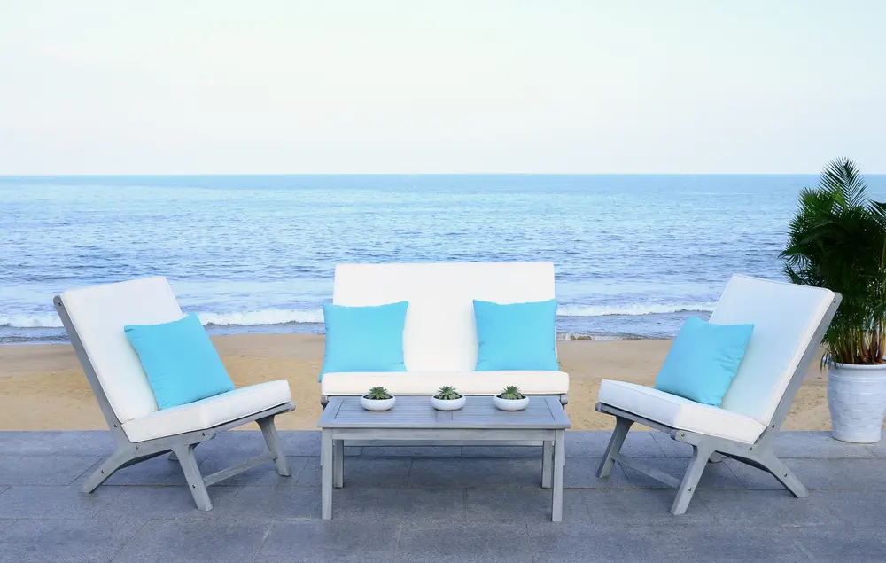 Chaston 4 Pc Outdoor Living Set With Accent Pillows