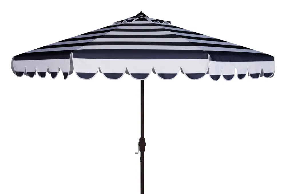 Vienna 9Ft Rnd Crank Umbrella W/ Button Tilt