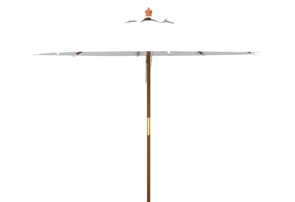 Cannes 11Ft Rnd Wood Umbrella (No Tilt)