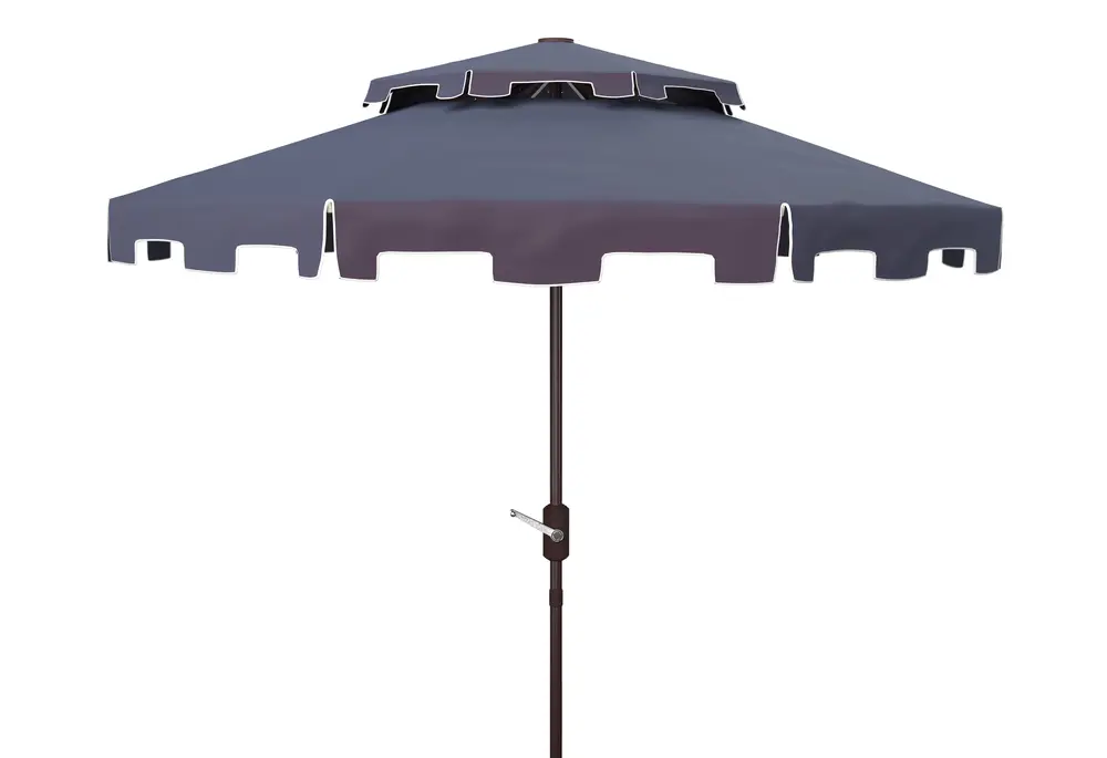 Zimmerman 9Ft Doubletop Crank Umbrella W/ Button Tilt