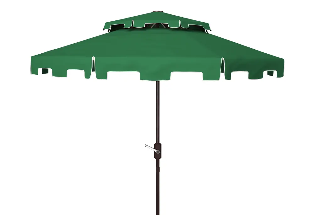 Zimmerman 9Ft Doubletop Crank Umbrella W/ Button Tilt
