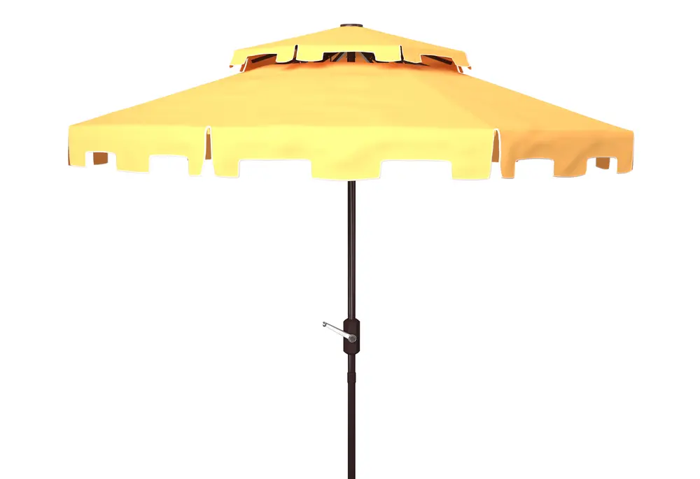 Zimmerman 9Ft Doubletop Crank Umbrella W/ Button Tilt