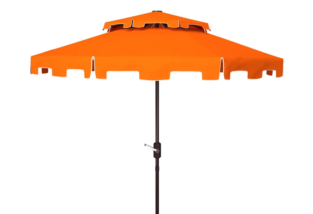 Zimmerman 9Ft Doubletop Crank Umbrella W/ Button Tilt