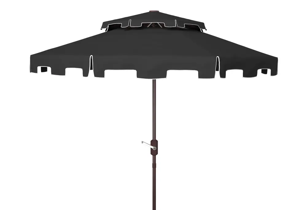 Zimmerman 9Ft Doubletop Crank Umbrella W/ Button Tilt