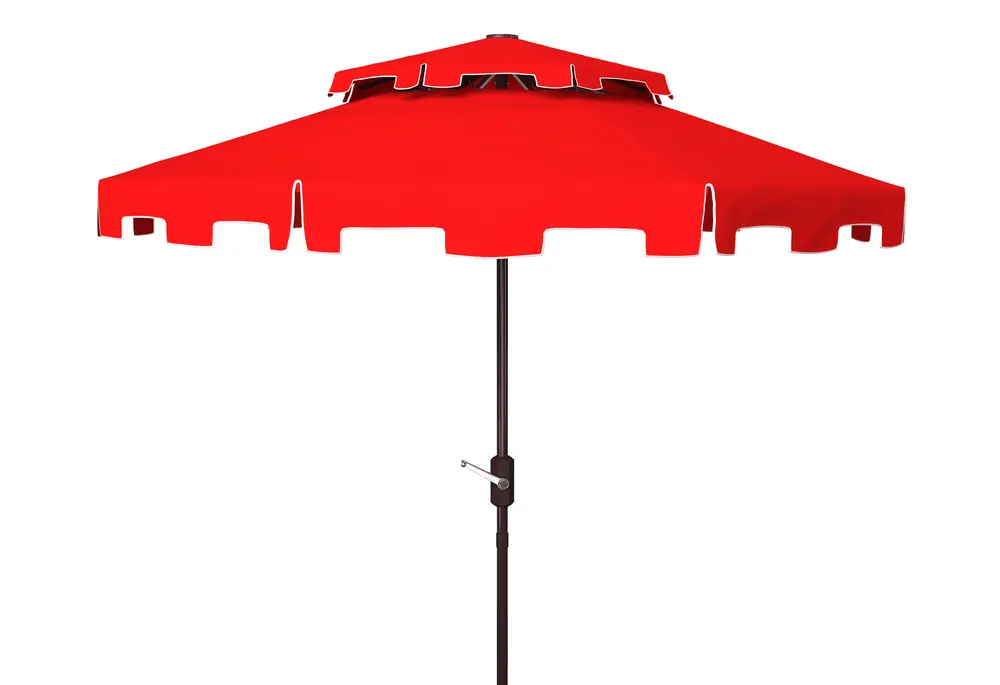 Zimmerman 9Ft Doubletop Crank Umbrella W/ Button Tilt