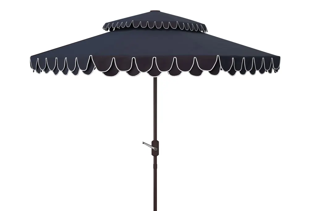 Valance 9Ft Doubletop Crank Umbrella W/ Auto Tilt