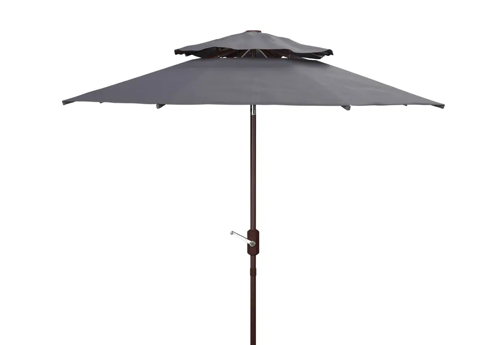 Athens 9Ft Doubletop Crank Umbrella W/ Auto Tilt