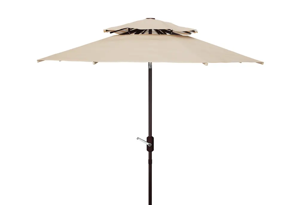 Athens 9Ft Doubletop Crank Umbrella W/ Auto Tilt
