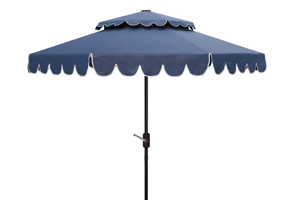 Venice 9Ft Doubletop Crank Umbrella W/ Button Tilt