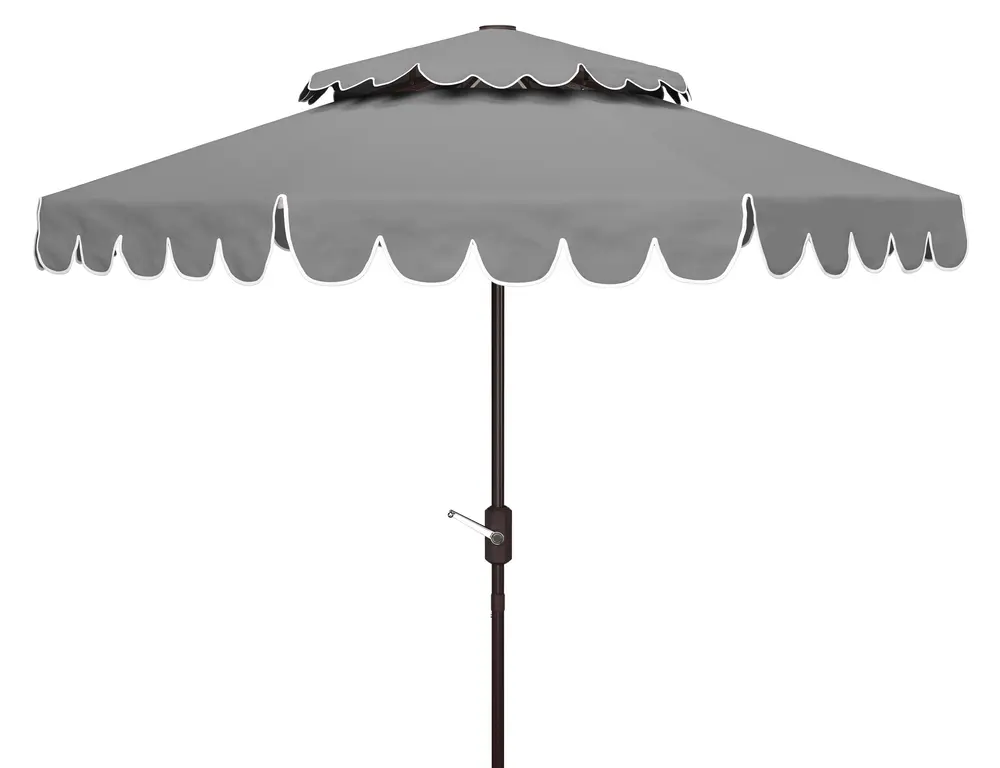 Venice 9Ft Doubletop Crank Umbrella W/ Button Tilt