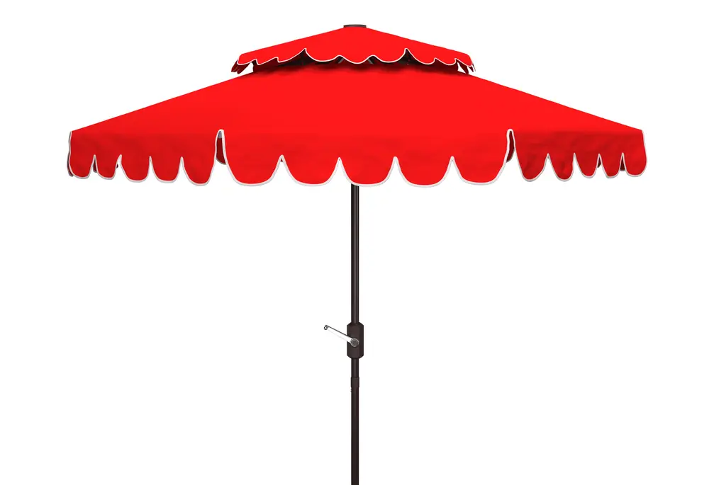 Venice 9Ft Doubletop Crank Umbrella W/ Button Tilt