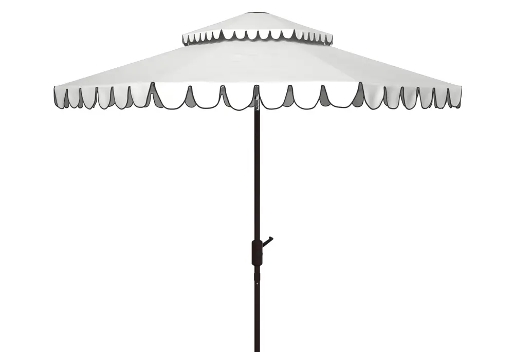 Venice 9Ft Doubletop Crank Umbrella W/ Button Tilt