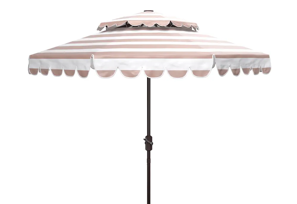 Venice 9Ft Doubletop Crank Umbrella W/ Button Tilt