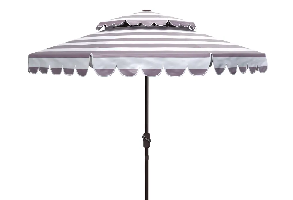Venice 9Ft Doubletop Crank Umbrella W/ Button Tilt