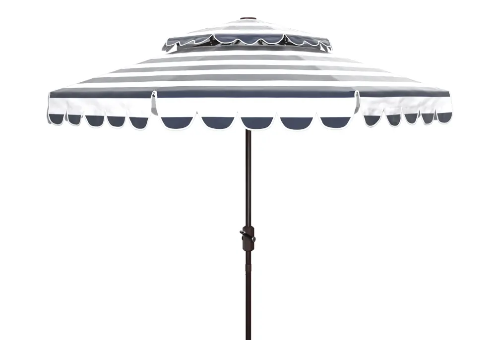 Venice 9Ft Doubletop Crank Umbrella W/ Button Tilt