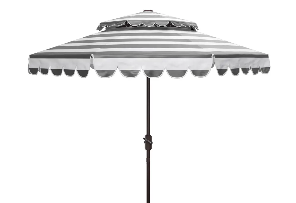 Venice 9Ft Doubletop Crank Umbrella W/ Button Tilt