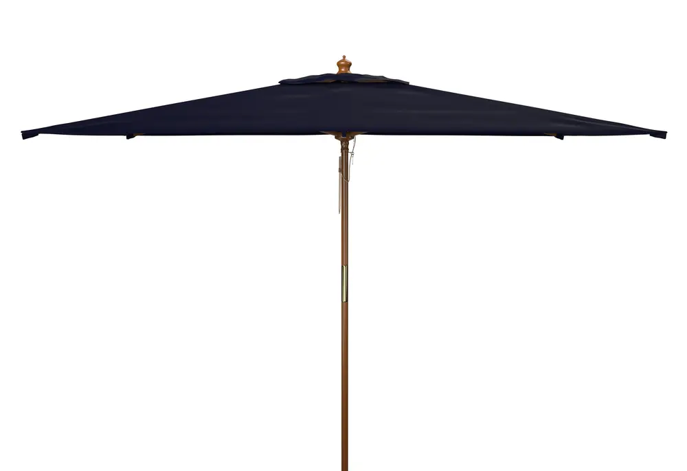 Cannes 6.5X10Ft Rect Wood Umbrella (No Tilt)