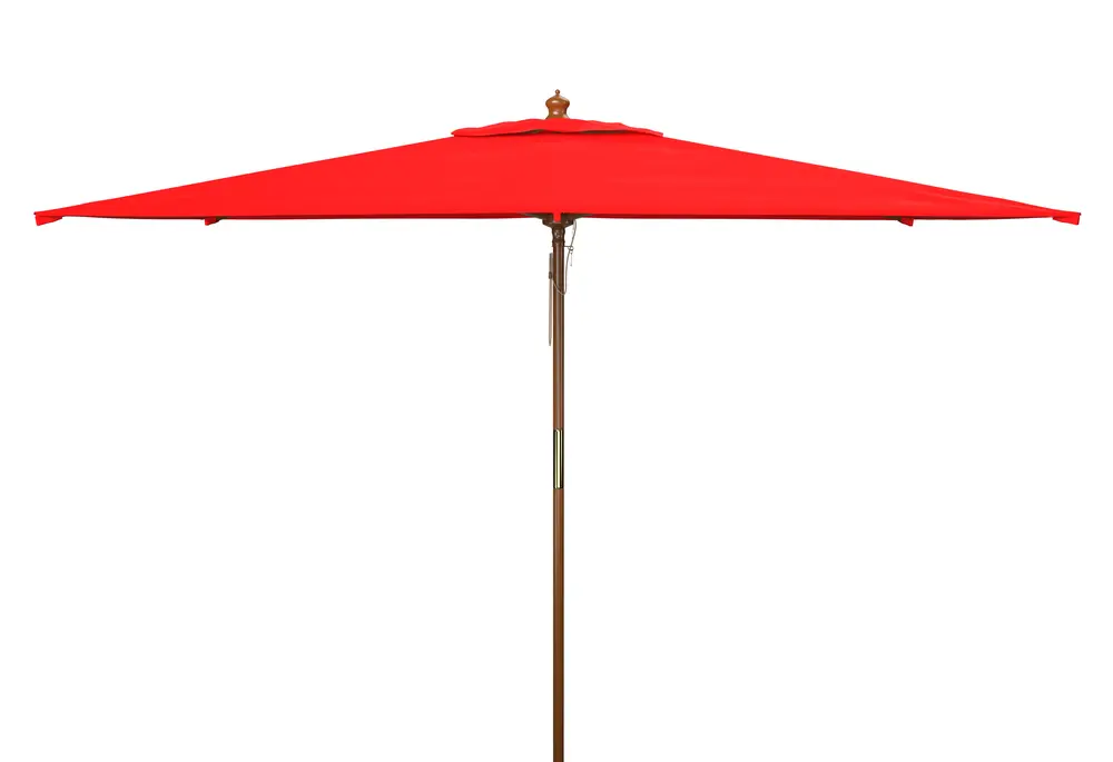 Cannes 6.5X10Ft Rect Wood Umbrella (No Tilt)