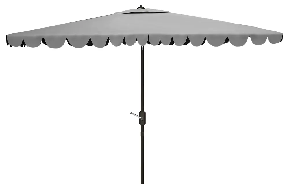 Venice 6.5X10Ft Rect Crank Umbrella W/ Button Tilt