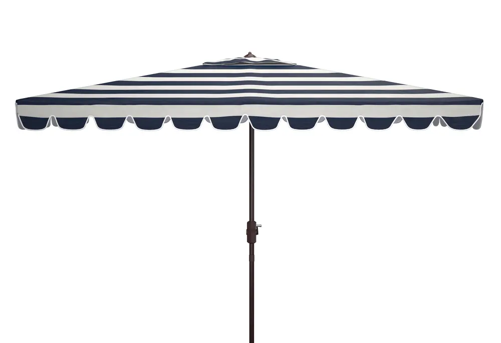 Venice 6.5X10Ft Rect Crank Umbrella W/ Button Tilt