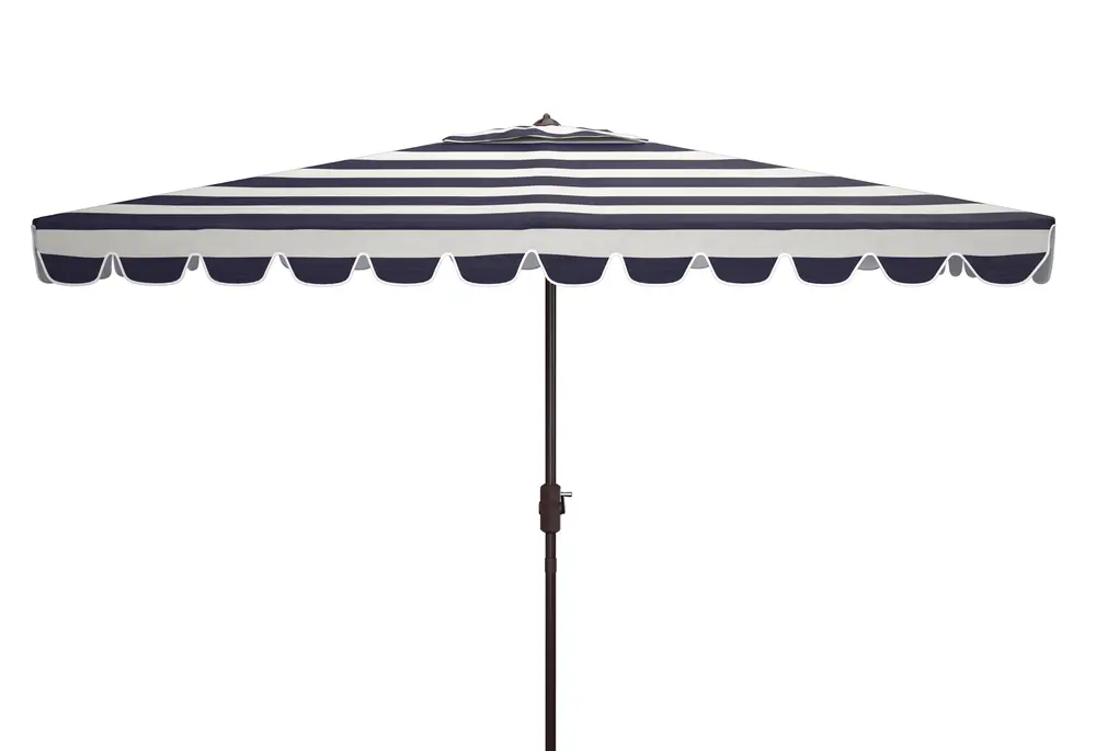 Venice 6.5X10Ft Rect Crank Umbrella W/ Button Tilt
