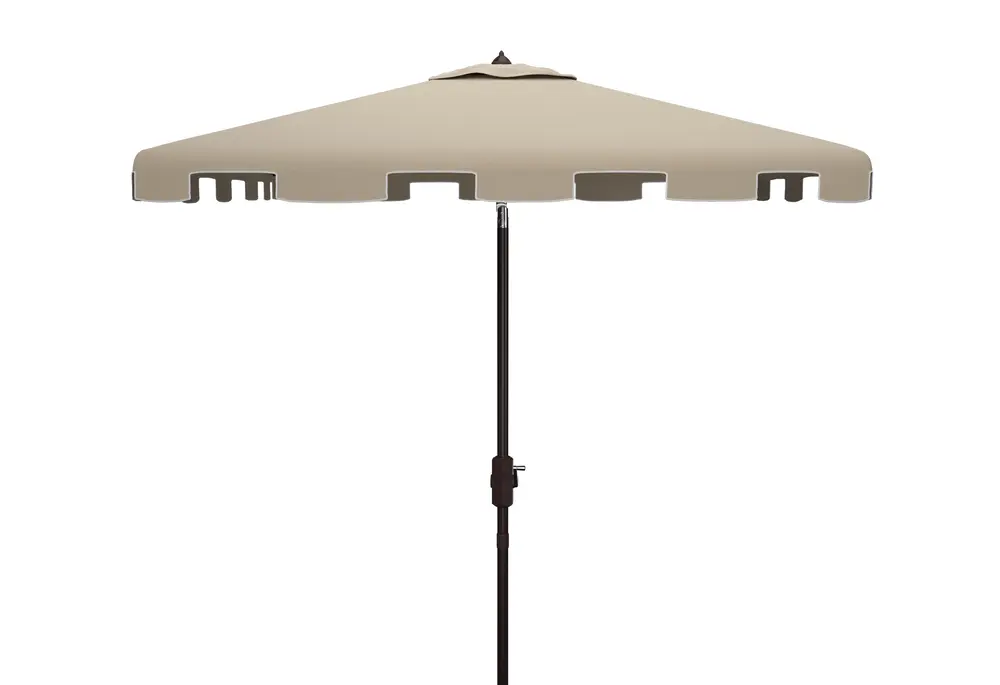Zimmerman 7.5Ft Square Crank Umbrella W/ Button Tilt